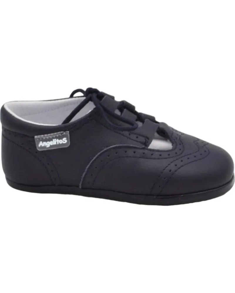 Zapatos ANGELITOS  de Niño PEPITO PIEL RESPETUOSO 543  MARINO