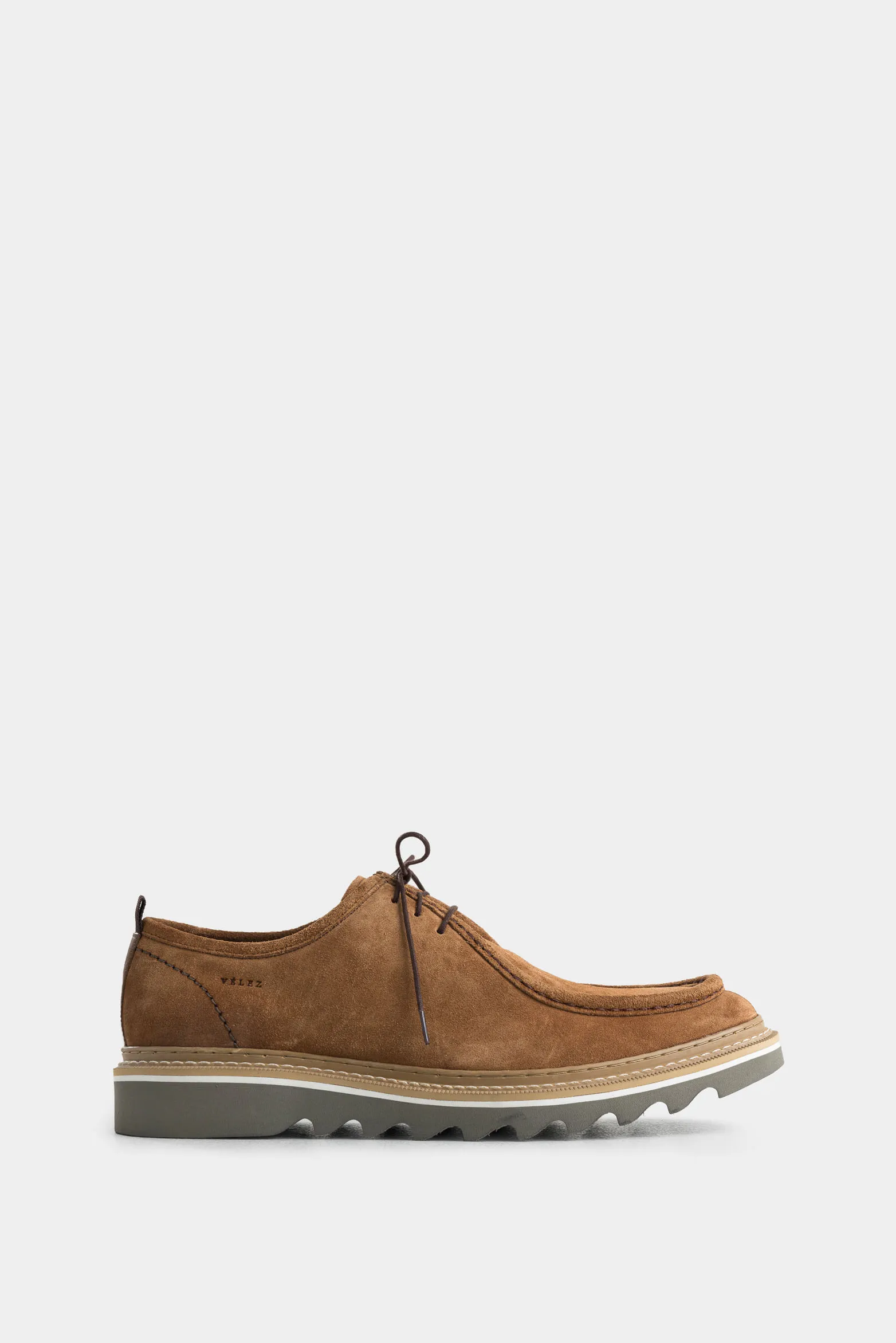 Zapatos cordón nova de cuero para hombre textura gamuzada