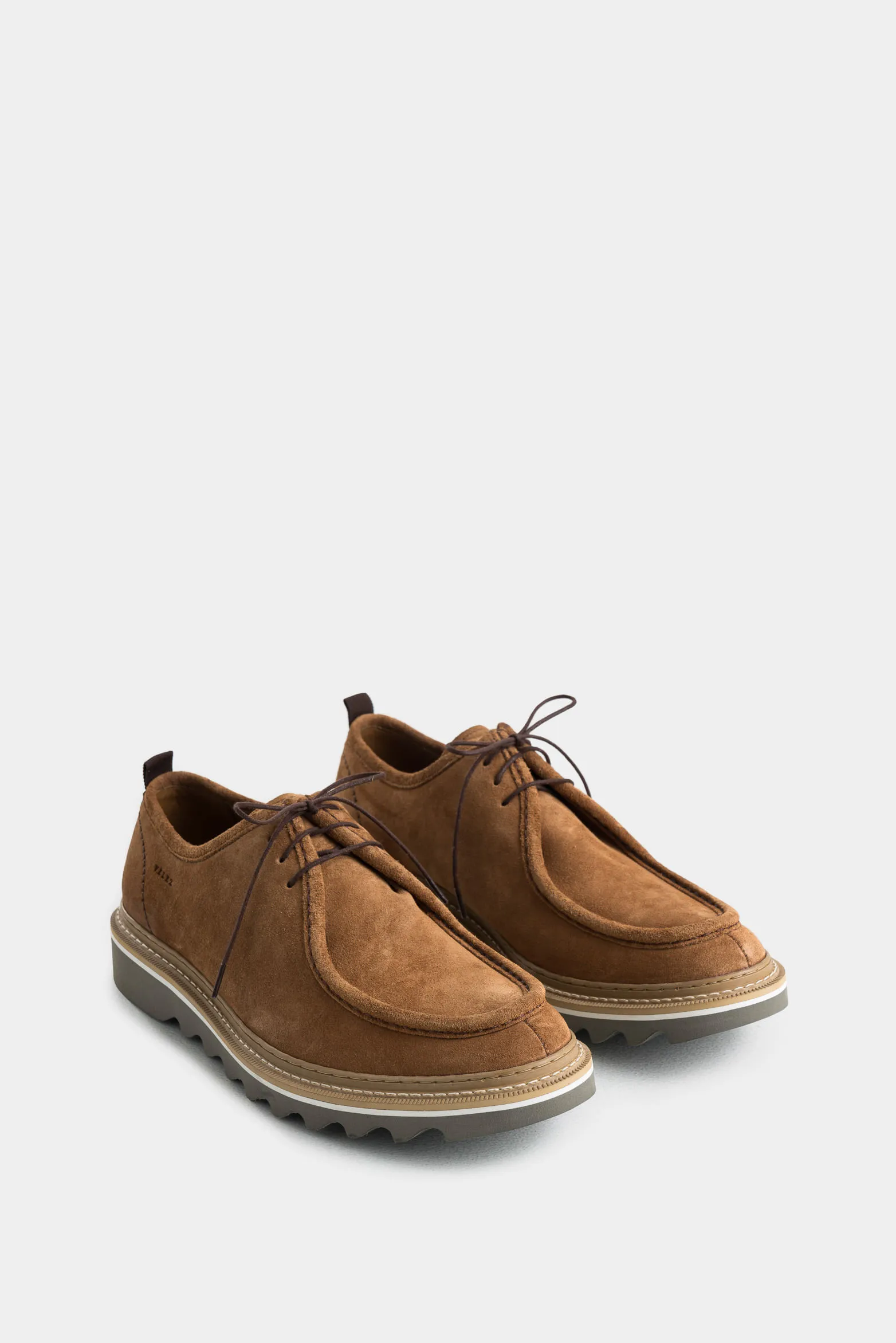 Zapatos cordón nova de cuero para hombre textura gamuzada