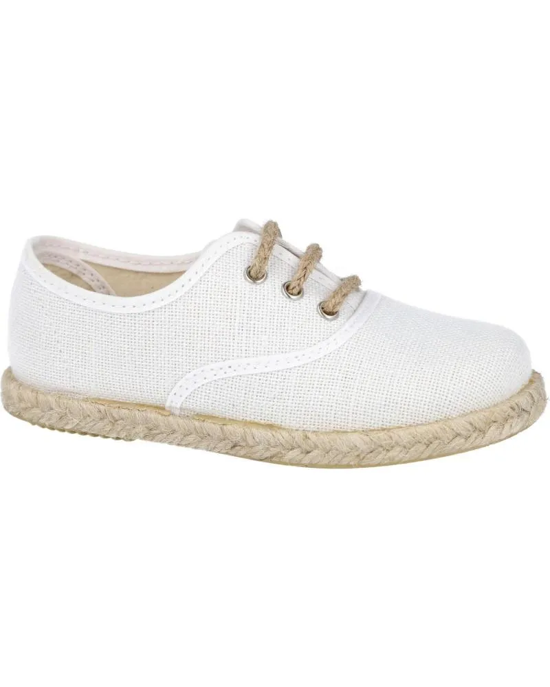 ZAPATOS DE NIñO BUBBLE BOBBLE ANDREA RUIZ 260L ALPARGATAS DE YUTE PARA NINO BLANCO