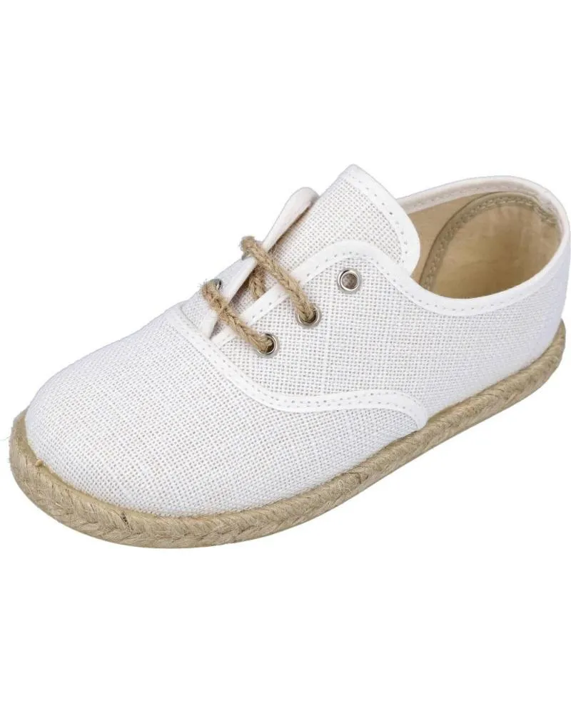ZAPATOS DE NIñO BUBBLE BOBBLE ANDREA RUIZ 260L ALPARGATAS DE YUTE PARA NINO BLANCO
