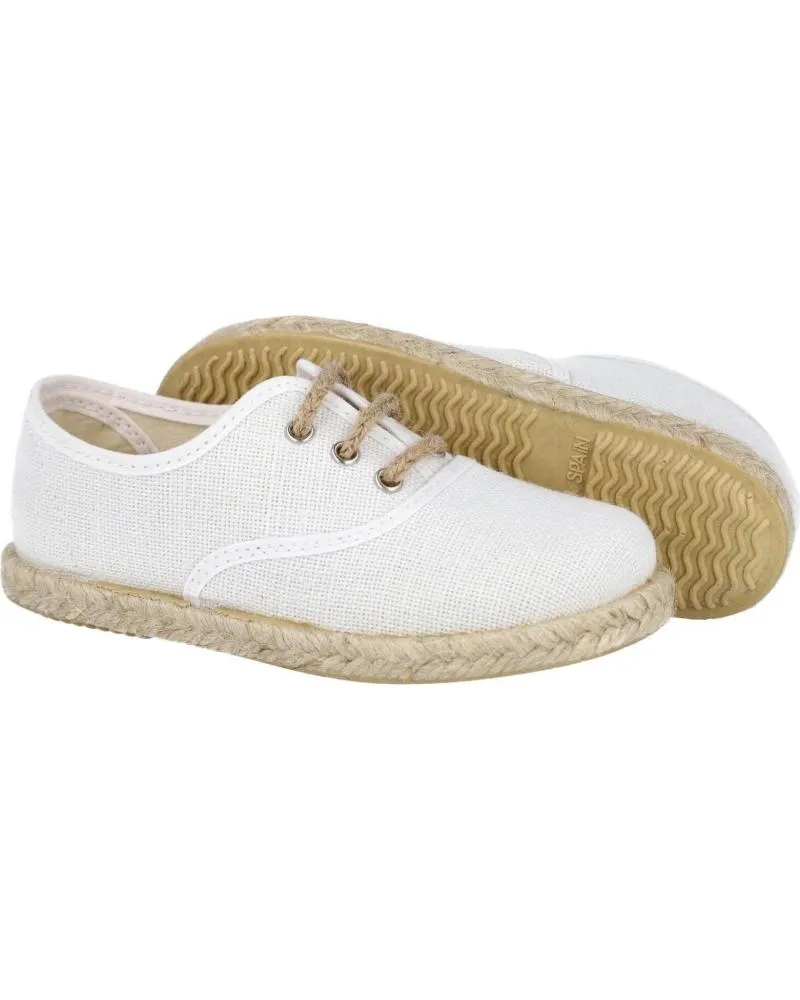 ZAPATOS DE NIñO BUBBLE BOBBLE ANDREA RUIZ 260L ALPARGATAS DE YUTE PARA NINO BLANCO