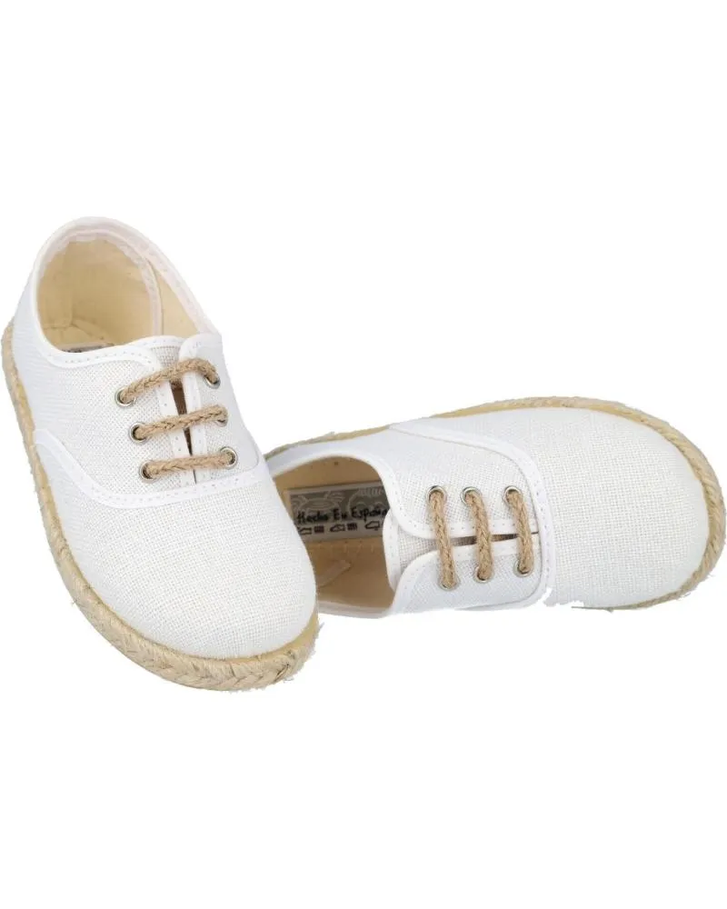 ZAPATOS DE NIñO BUBBLE BOBBLE ANDREA RUIZ 260L ALPARGATAS DE YUTE PARA NINO BLANCO