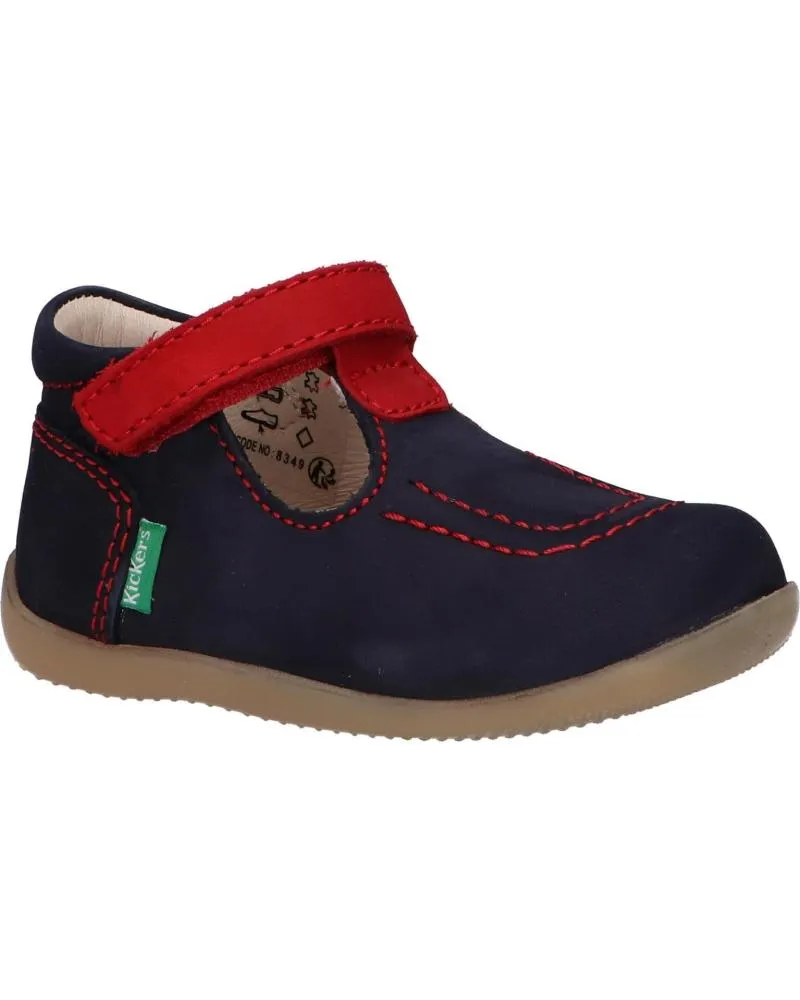 ZAPATOS DE NIñO KICKERS 78430010 BONBEKRO 103 MARINE ROUGE