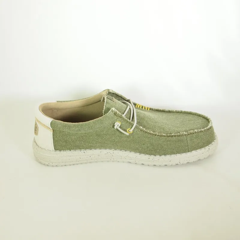 Zapatos Hey Dude 40952 Wally Coastline Yute Verde