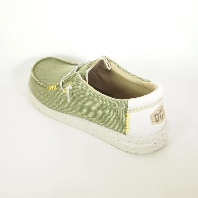 Zapatos Hey Dude 40952 Wally Coastline Yute Verde