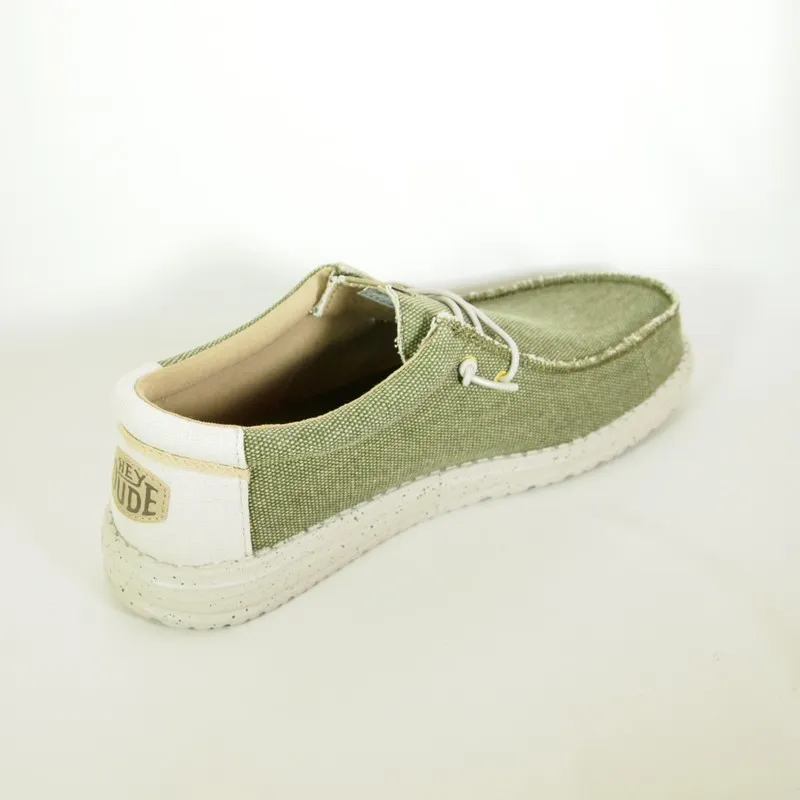 Zapatos Hey Dude 40952 Wally Coastline Yute Verde