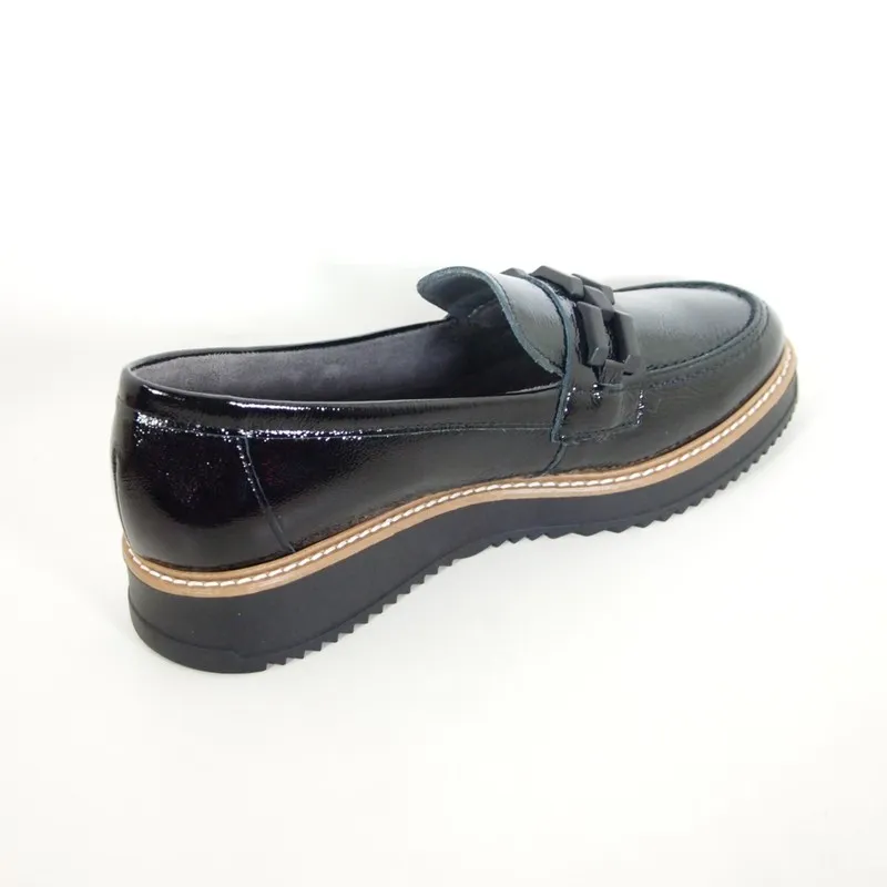 Zapatos Pitillos 10070 Mocasín Negro