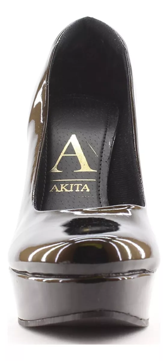Zapatos Plataforma Alto Dama Mujer Akita A3007 Comodo Carg