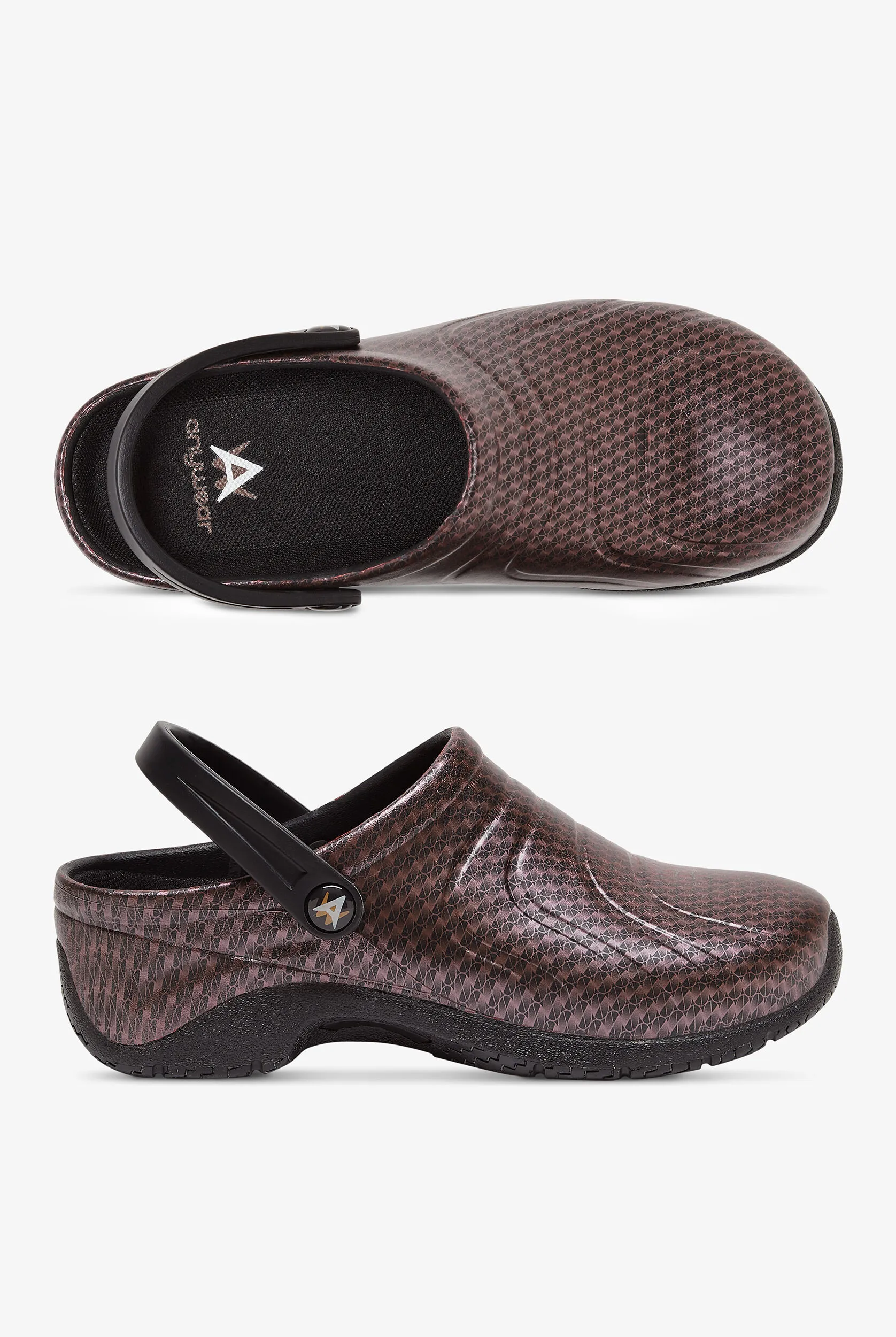Zuecos de enfermería Anywear Zone Rose Gold para mujer