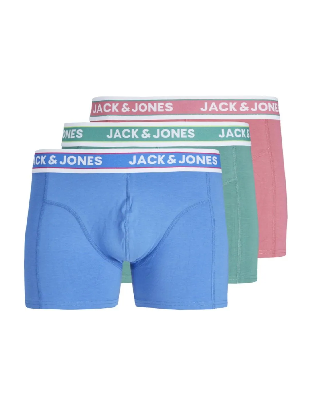 Íntimo Jack&Jones pack3 multicolor tonos pastel para hombre